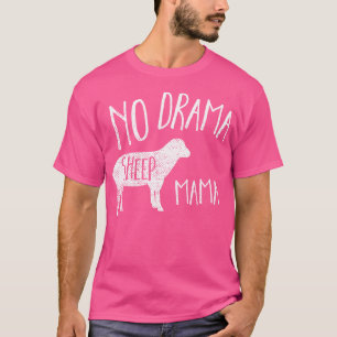 Grappig Schaap Geen Drama Schaap Mama T-shirt