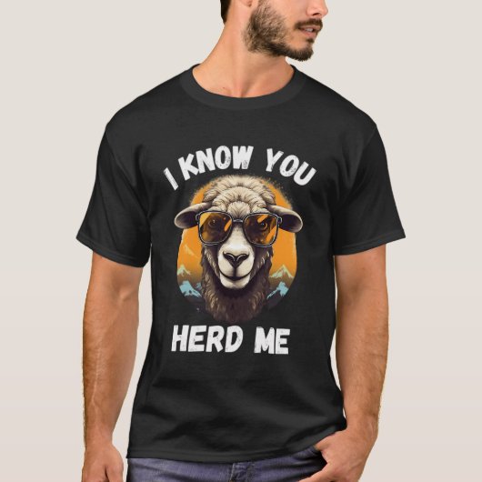 Grappig schaap ik weet dat je me gehoord - T-shirt (Voorkant)