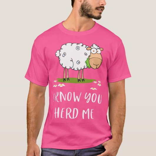 Grappig Schaap, ik weet dat je me Schattigee schap T-shirt (Voorkant)
