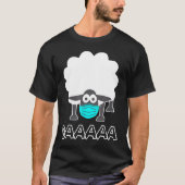 Grappig schaap met mondkapje Anti masker Sheeple X T-shirt (Voorkant)