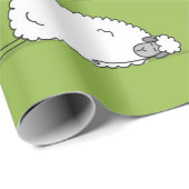 Grappig schaap met yoga, schets cadeaupapier (Rol Hoek)