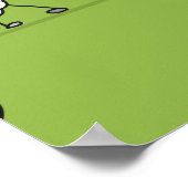 Grappig schaap met yoga, schets poster (Hoek)