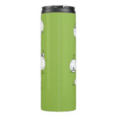 Grappig schaap met yoga, schets thermosbeker (Achterkant)