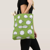 Grappig schaap met yoga, schets tote bag (Dichtbij)