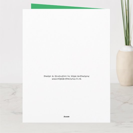 Grappig Schaap Ontwerp Cartoon Verjaardag Kaart (Achterkant)