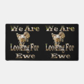 Grappig schaap op zoek naar ooi, bureaumat (Voorkant)