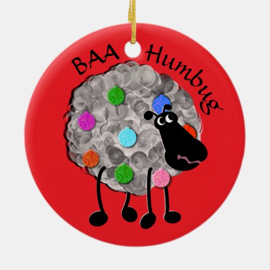 Grappig schaap ornament (Achterkant)