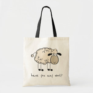 Grappig Schaap Rhyme Breien Tote Bag