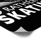 Grappig Schaatsten  Poster (Hoek)