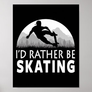 Grappig Schaatsten  Poster