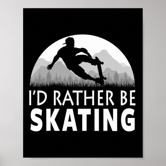 Grappig Schaatsten  Poster (Voorkant)