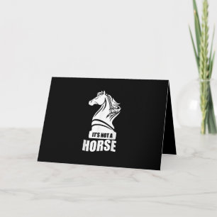 Grappig Schaken Het Is Niet Een Paard Ruiter Stuk Kaart