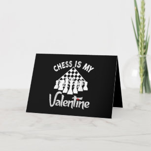 Grappig Schaken Is Mijn Valentijn Coach Speler Fan Feestdagen Kaart