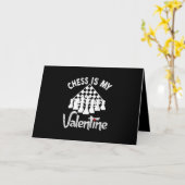 Grappig Schaken Is Mijn Valentijn Coach Speler Fan Kaart (Gele Bloem)
