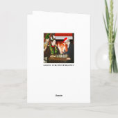Grappig Schaken Noten Kerstmis Feestdagen Kaart (Achterkant)