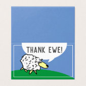 Grappig schapenontwerp dank Ewe Pun Kaart (Buitenkant ongevouwen)