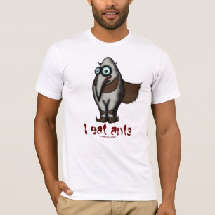 Grappig schattig anteater cool t-shirt design
