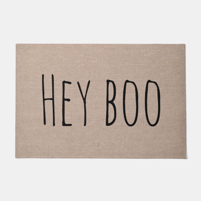 Grappig schattig, boo Halloween modern flirty door Deurmat (Voorkant)