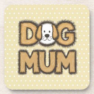 Grappig schattig cartoon hond mum moederdag bier onderzetter