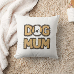 Grappig schattig cartoon hond mum moederdag kussen
