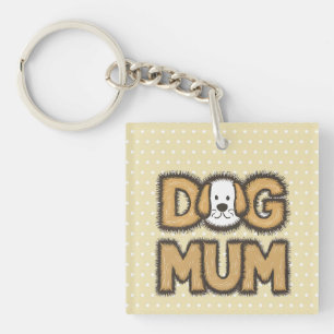Grappig schattig cartoon hond mum moederdag sleutelhanger