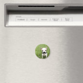Grappig Schattig Chihuahua met snor Magneet (Insitu (Vaatwasser))