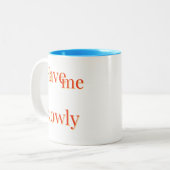 Grappig schattig cool ideaal tweekleurige koffiemok (Voorkant links)