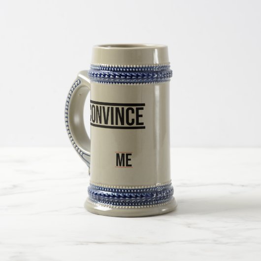 Grappig schattig cool trendy design bierpul (Voorkant links)