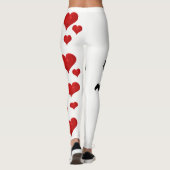 Grappig schattig Cupid Arrow Valentijn Love Hearts Leggings (Achterkant)