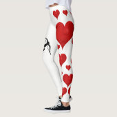 Grappig schattig Cupid Arrow Valentijn Love Hearts Leggings (Links)