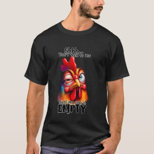 grappig schattig dier kip haan voor vrouwen en gi t-shirt