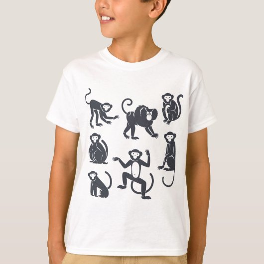 Grappig schattig dierlijk T-shirt voor kinderen aa (Voorkant)