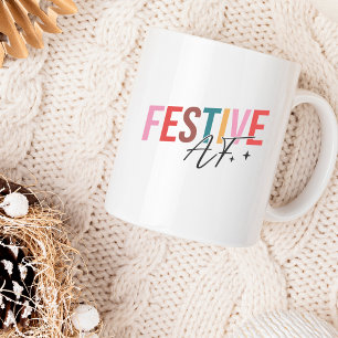 Grappig Schattig Feestelijk AF Humoristisch Kerstm Koffiemok