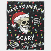 Grappig Schattig, Geweldig Een Eng Kerstfeestje Fleece Deken (Voorkant)