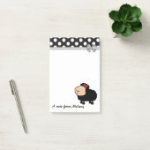 Grappig schattig girly cartoon schaap polka dots m post-it® notes (Kantoor)