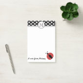 Grappig schattig girly lieveheersbeestje polka dot post-it® notes (Kantoor)