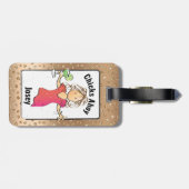 Grappig schattig glamoureus voor haar kuikens Ahoy Bagagelabel (Achterkant horizontaal)