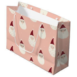 Grappig schattig grafisch patroon van de Santa wat Groot Cadeauzakje