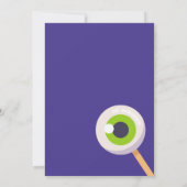 grappig schattig Halloween feest Kaart (Achterkant)