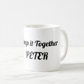 Grappig schattig Halloween mummie modern Koffiemok (Voorkant rechts)