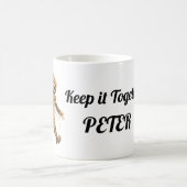 Grappig schattig Halloween mummie modern Koffiemok (Center)