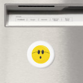 grappig schattig hippiegezicht magneet (Insitu (Vaatwasser))