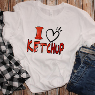 Grappig Schattig Ik Hou Van Ketchup T-shirt