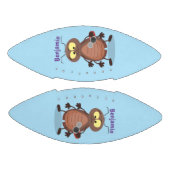 Grappig schattig kakkertekenfilm american football (Panelen)