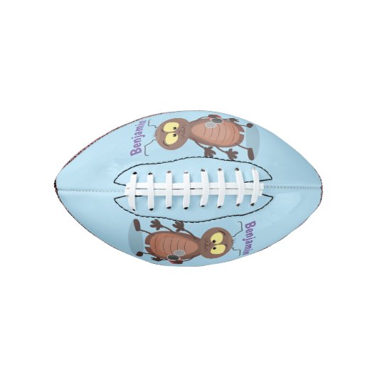 Grappig schattig kakkertekenfilm american football (Voorkant)