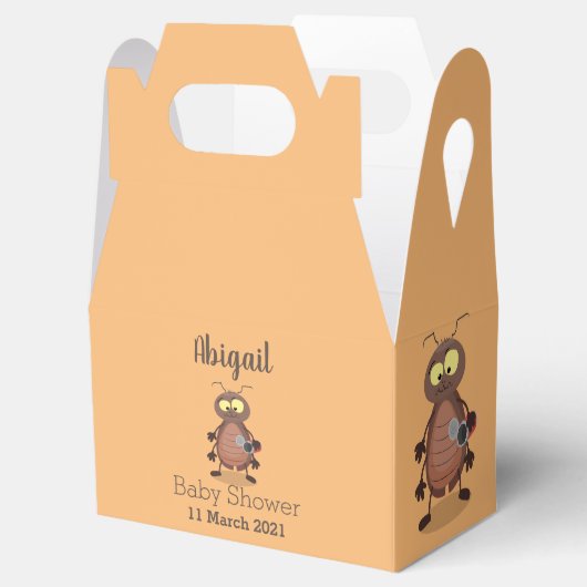Grappig schattig kakkertekenfilm bedankdoosjes (Geopend)