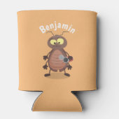 Grappig schattig kakkertekenfilm blikjeskoeler (Achterkant)