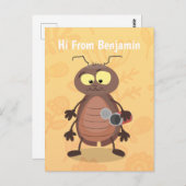 Grappig schattig kakkertekenfilm briefkaart (Voorkant / Achterkant)