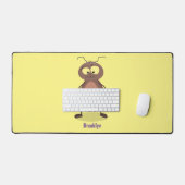 Grappig schattig kakkertekenfilm bureaumat (Keyboard & Muis)