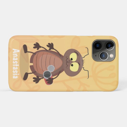 Grappig schattig kakkertekenfilm Case-Mate iPhone case (Achterkant (horizontaal))
